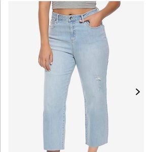 Hot topic ultra Hi-Rise indigo crop flare jeans